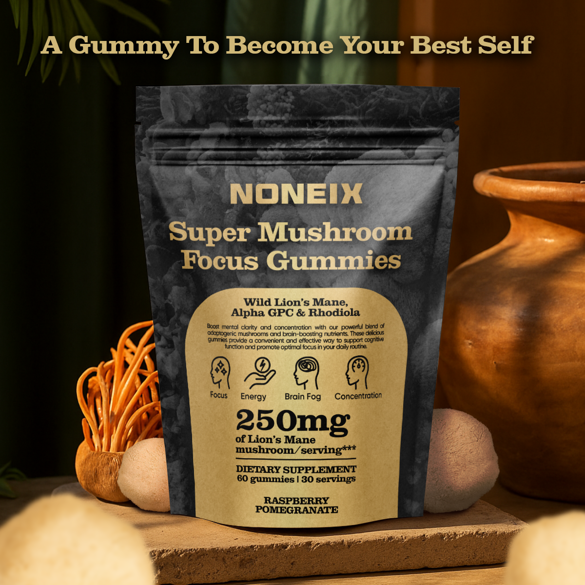 Noneix® Super Mushroom Focus Gummies