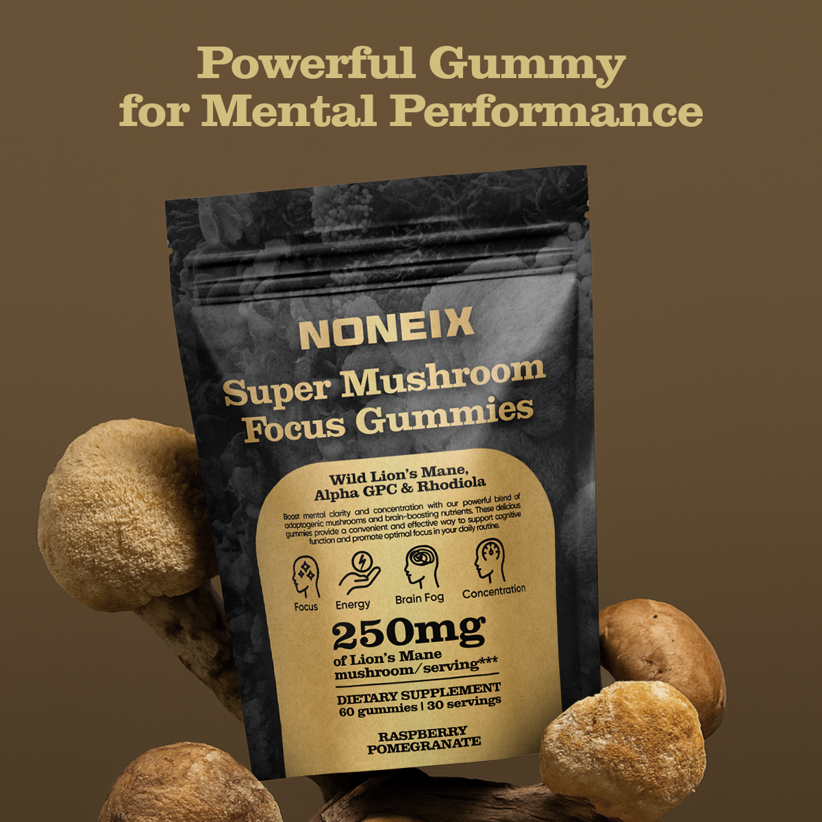 Noneix® Super Mushroom Focus Gummies